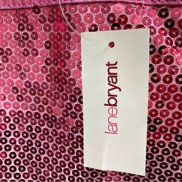 Lane Bryant Pink Sequin Tote Bag NWT - Picture 4 of 8